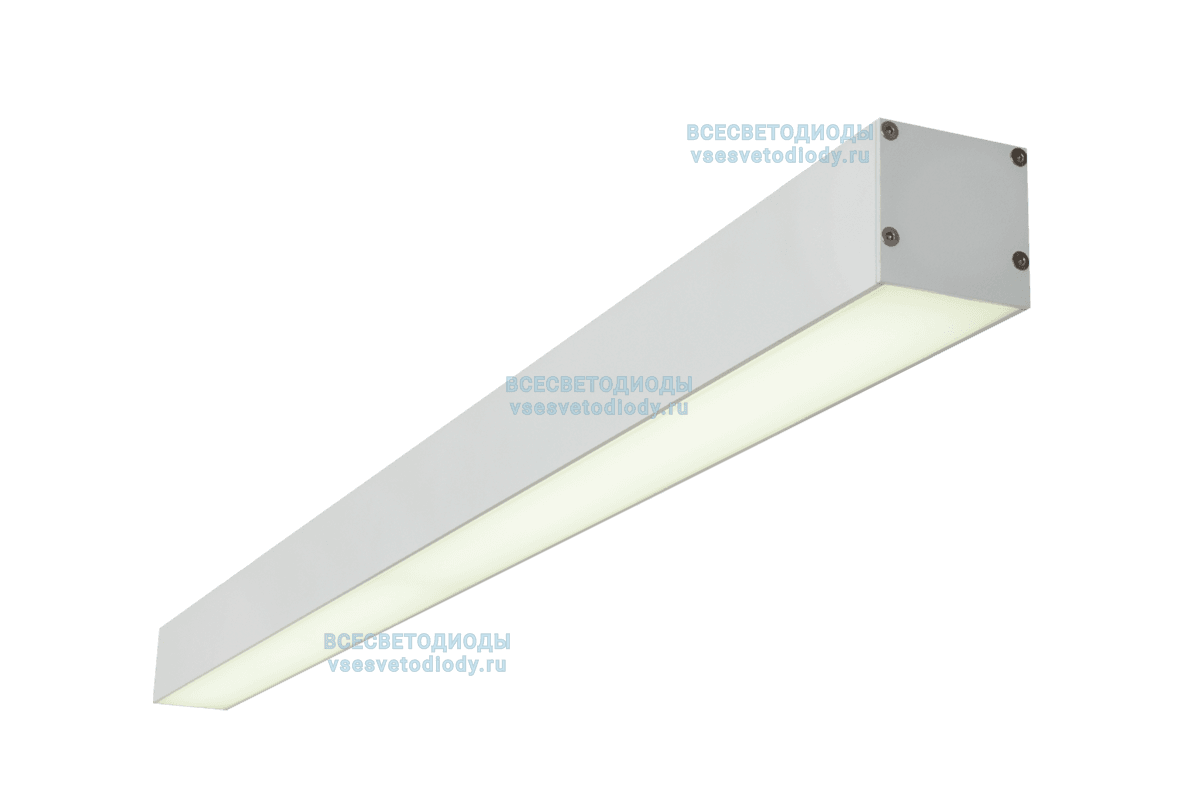 Светильник профильный L50 90W, 2515 мм, 4000К, белый, накладной, IP 40