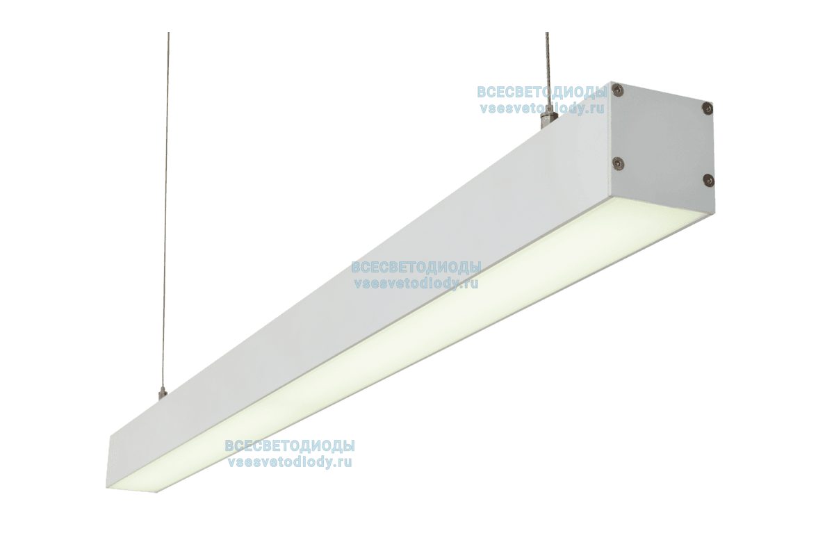 Светильник профильный L50 90W, 2515 мм, 3000К, с протоколом управления Dali, белый, подвесной, IP 40