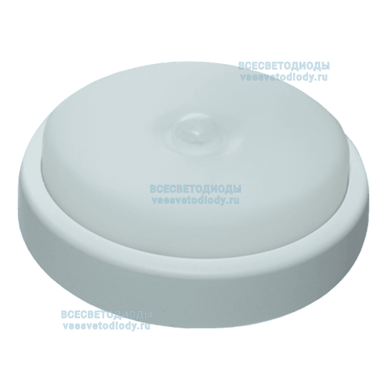 Светильник светодиодный ДБП-12w с датчиком 4500К 900Лм IP54 круглый белый (AL3006)