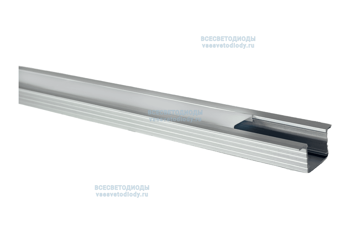 Профиль встраиваемый AAX-B 14.5x14.5мм (с рамкой) 1000мм