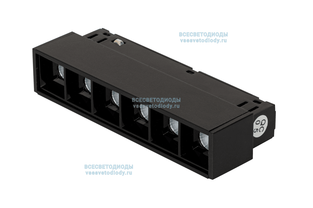 Светильник для трековой системы T-48 Line Lens-113/6W, 3000K, Черный