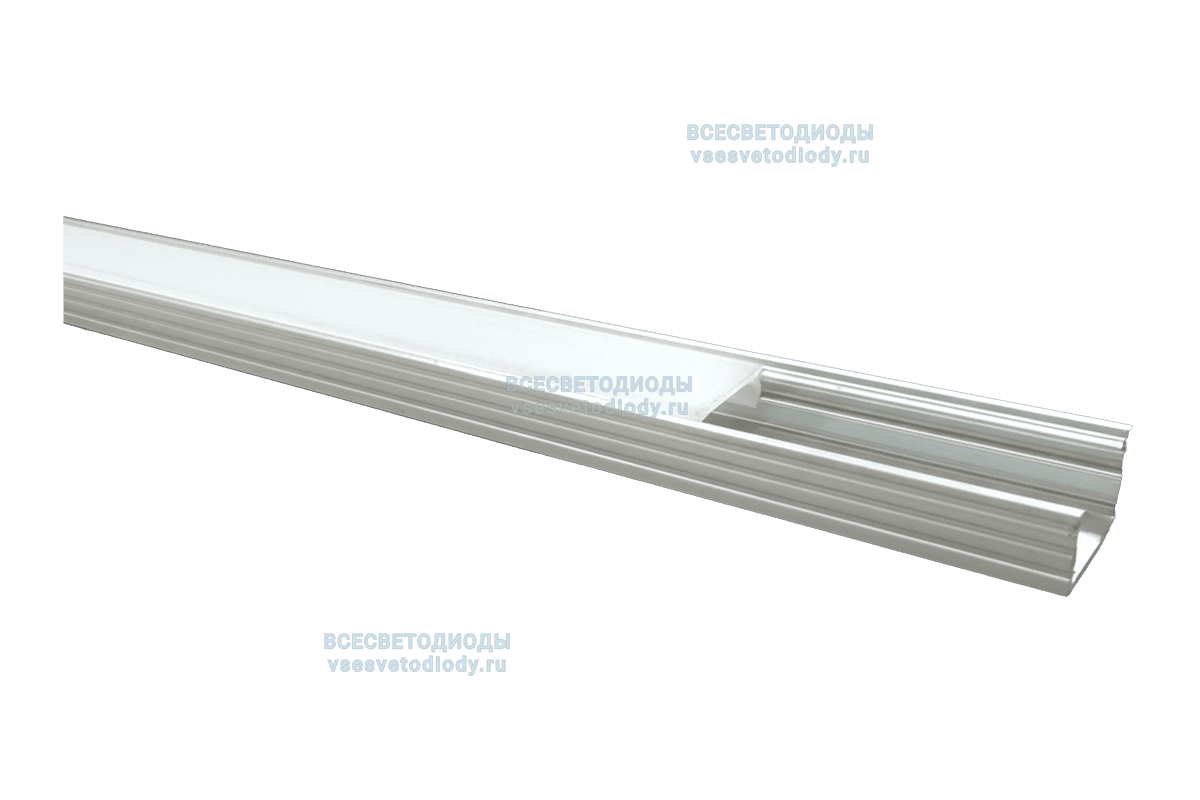 Профиль накладной AAX-B 14.3x6.7мм 1000мм