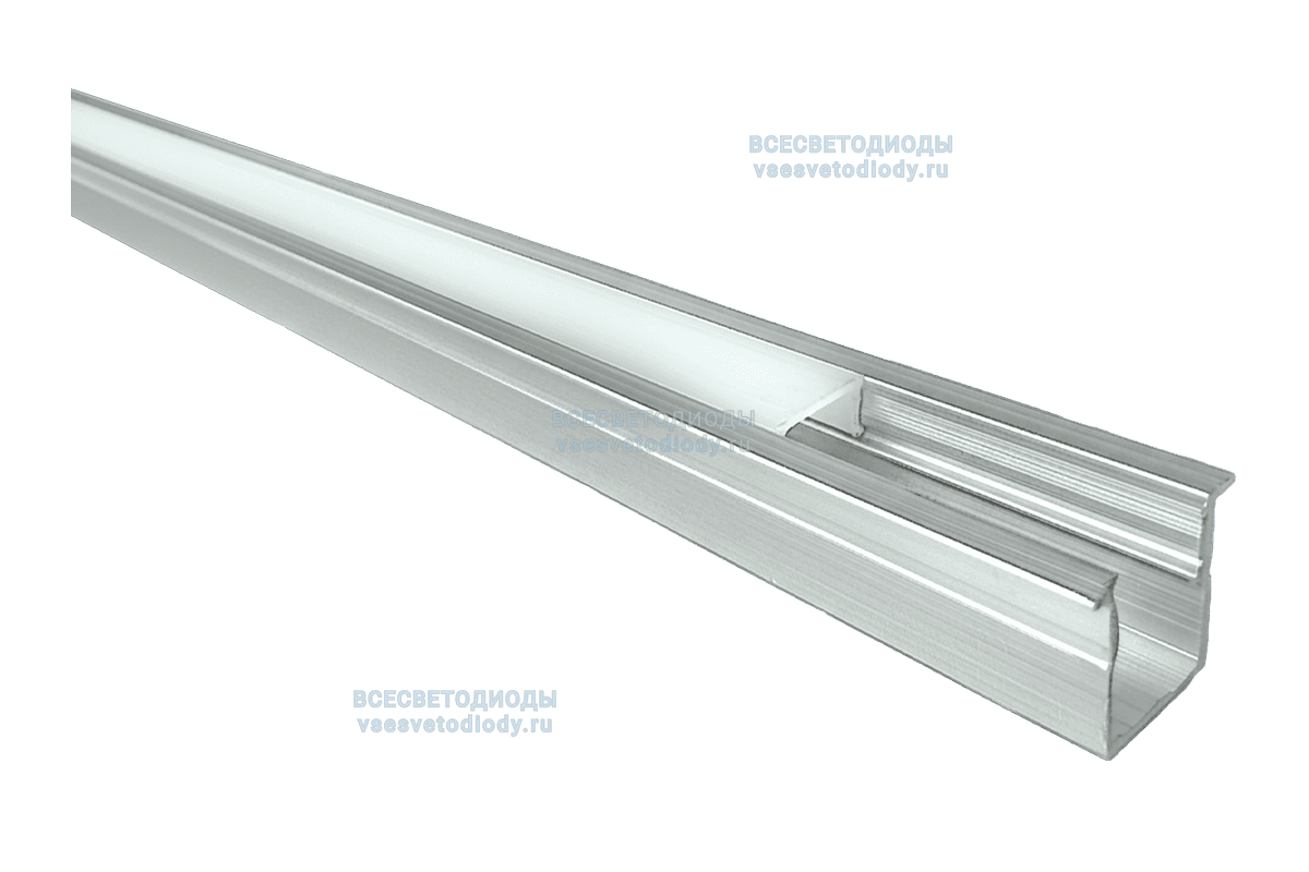 Профиль встраиваемый AAX-B 12x12мм (с рамкой) 1000мм