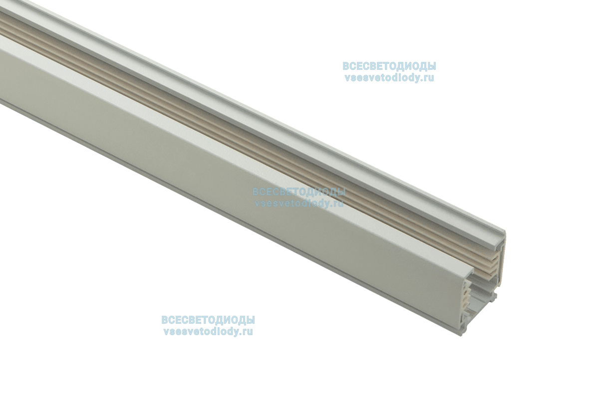 Шинопровод трехфазный для трековых светильников 1м, белый