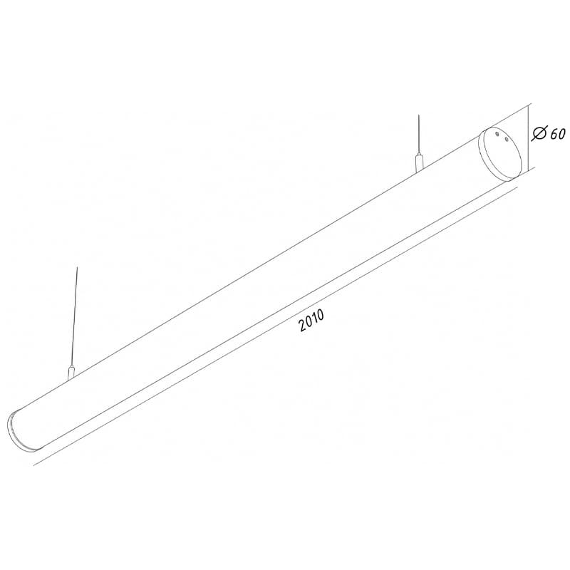 Светильник  Comet 72W, 2000 мм, 4000К, подвесной, IP 40