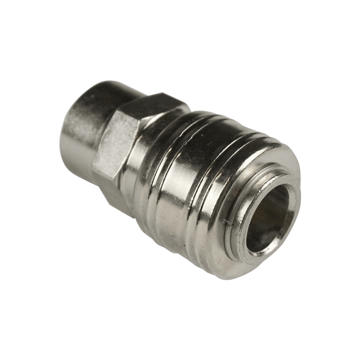 АДАПТЕР-СОЕДИНИТЕЛЬ ПНЕВМАТИЧЕСКИЙ РЕЗЬБА F1/4" НА БЫСТРОСЪЁМ F1/4" BERGER BG1404