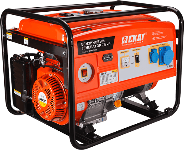 Установка генераторная бензиновая УГБ-7500
