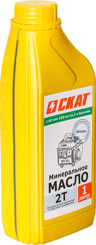 Масло для 2-тактных двигателей минеральное 1 л