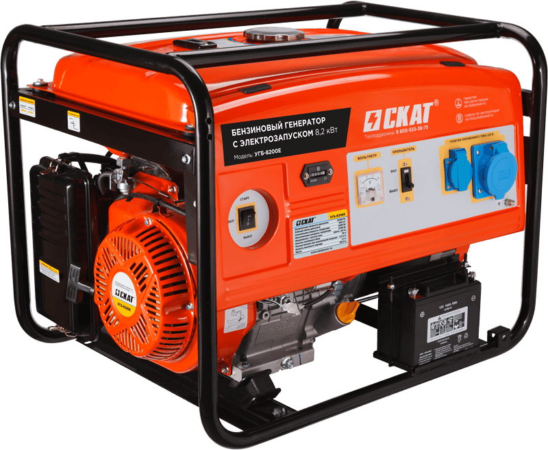 Установка генераторная бензиновая УГБ-8200Е