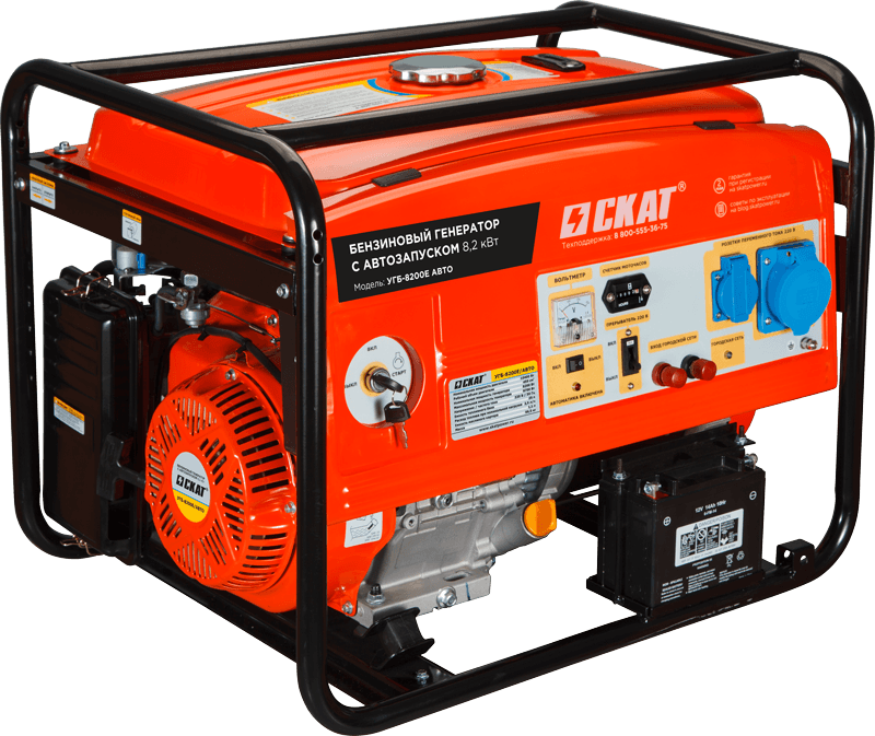 Установка генераторная бензиновая УГБ-8200Е/АВТО