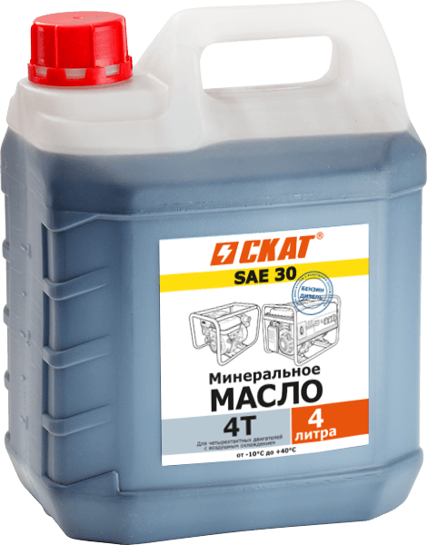 Масло для 4-тактных двигателей минеральное SAE 30 4 л