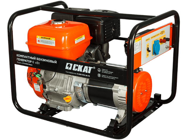 Установка генераторная бензиновая УГБ-6000 Basic