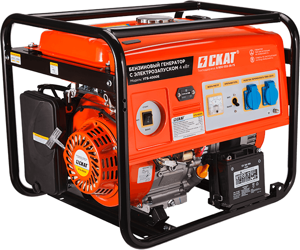 Установка генераторная бензиновая УГБ-4000Е