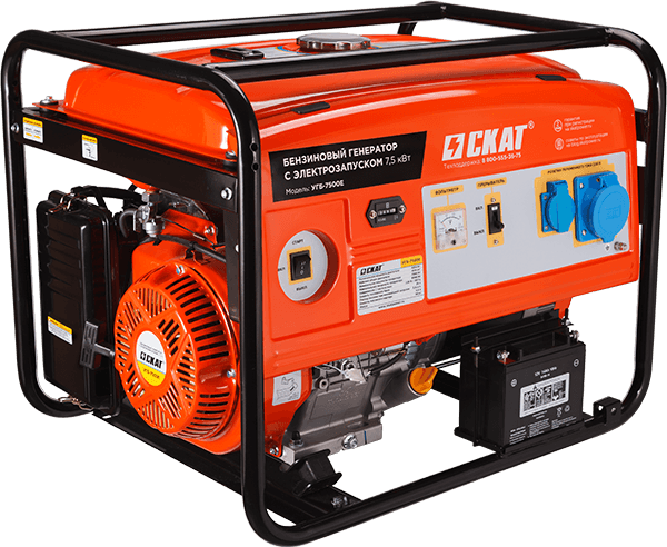 Установка генераторная бензиновая УГБ-7500Е