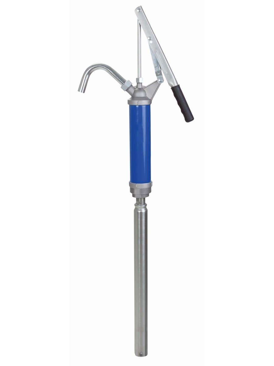 Бочковой рычажный насос для ДТ, масла, керосина, для бочек 50-205 л, 0,3 л/ход (синий)