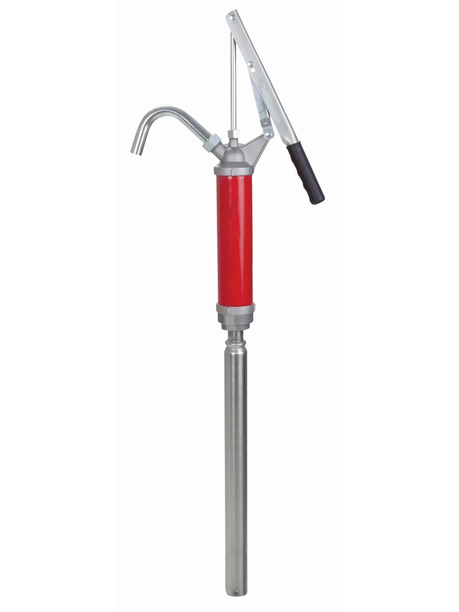 Бочковой рычажный насос для ДТ, масла, керосина, для бочек 50-205 л, 0,3 л/ход (красный)