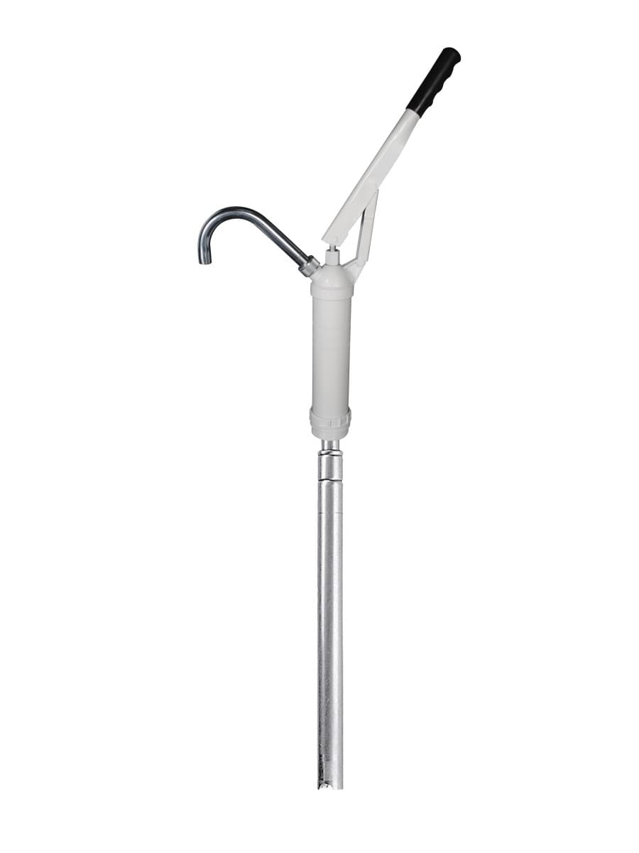 Ручной насос для перекачки масел из бочек 60/205л, производительность 0,45 л/ход (белый)