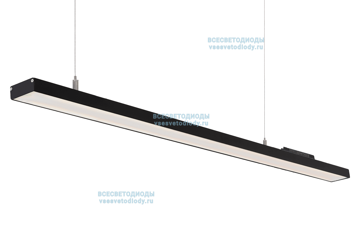 Светильник Слимлайн Линейный 75W-3800Lm 4000-4500К Опал IP40 черный