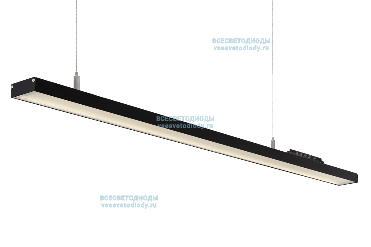 Светильник Слимлайн Линейный 75W-4900Lm 4000-4500К Микропризма IP40 черный
