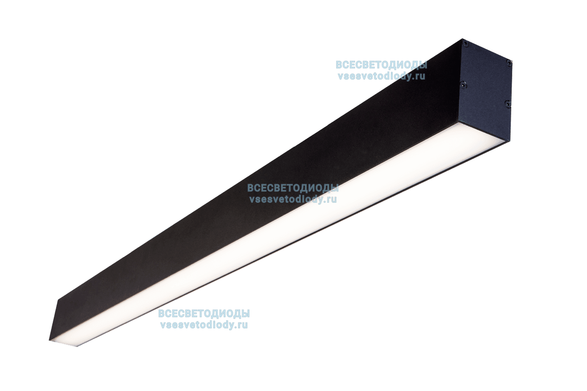 Светильник профильный L70 36W, 1015 мм, 5000К, с протоколом управления Dali, черный, накладной, IP 40