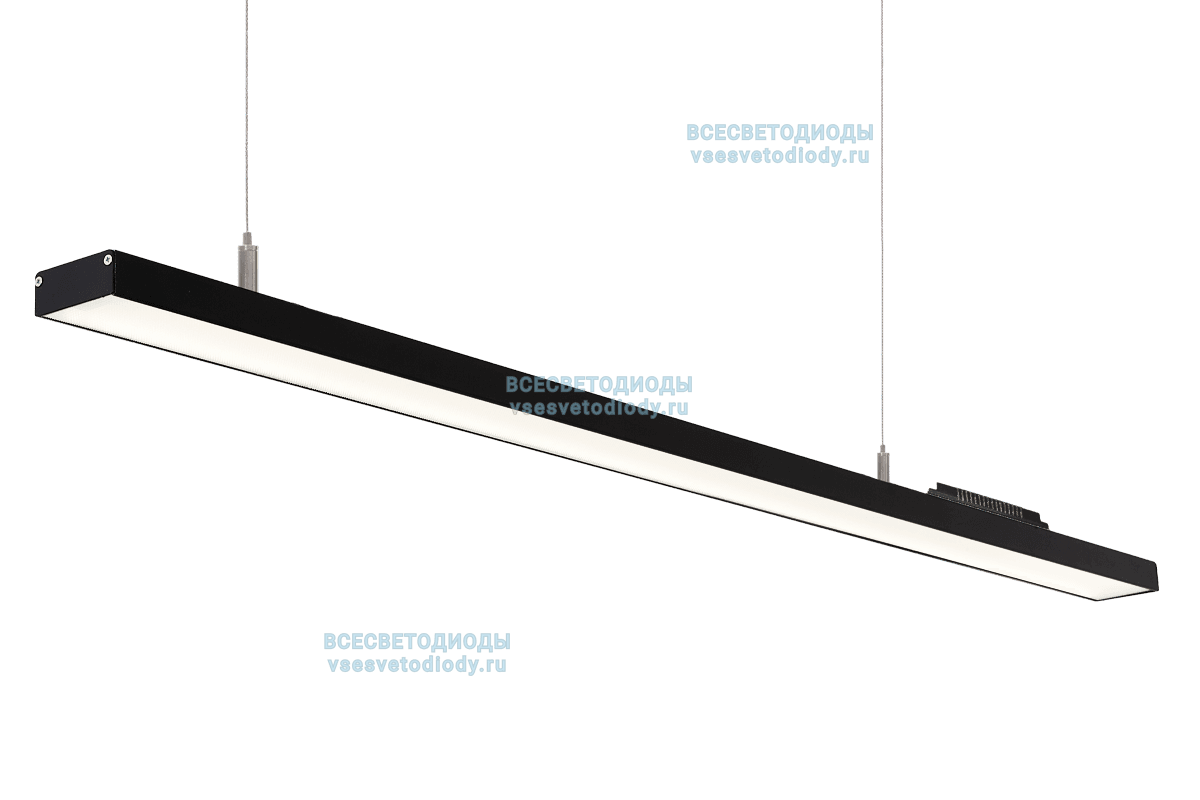 Светильник Слимлайн Линейный 75W-4900Lm 5000-5500К Микропризма IP40 черный
